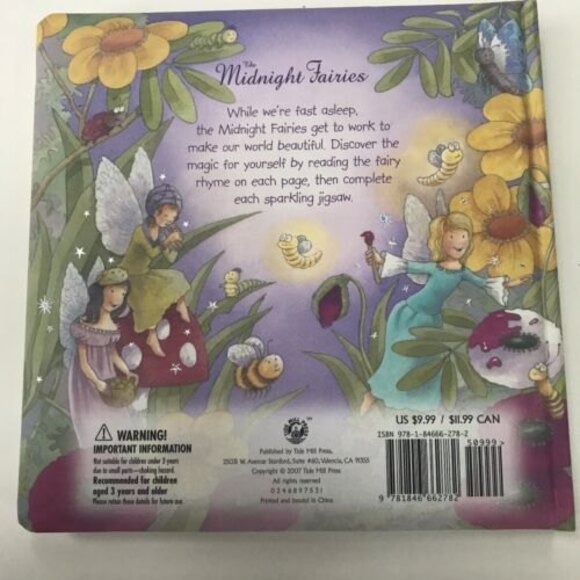 The Midnight Fairies A Sparkling Jigsaw Board Book 2007 Illus. by Alison Atkins - Picture 2 of 7